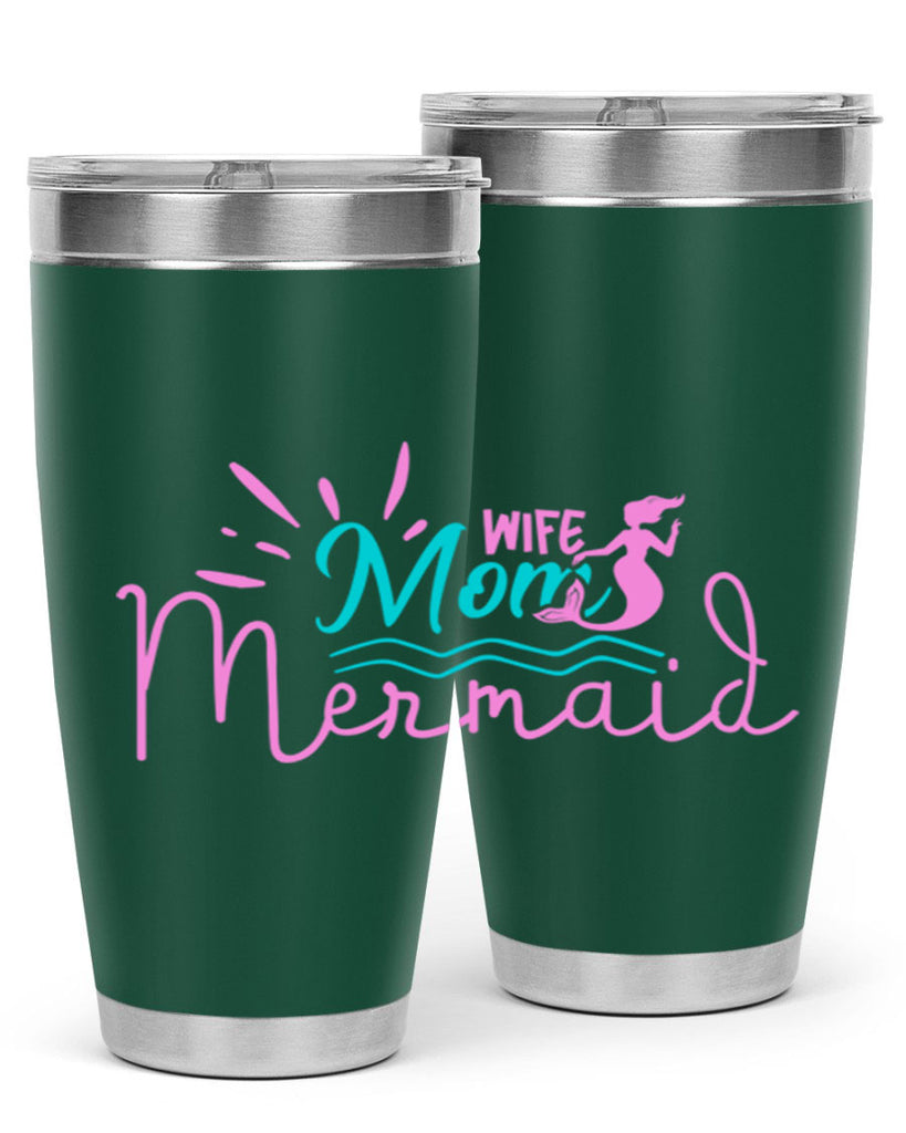 Wife Mom Mermaid 672#- mermaid- Tumbler
