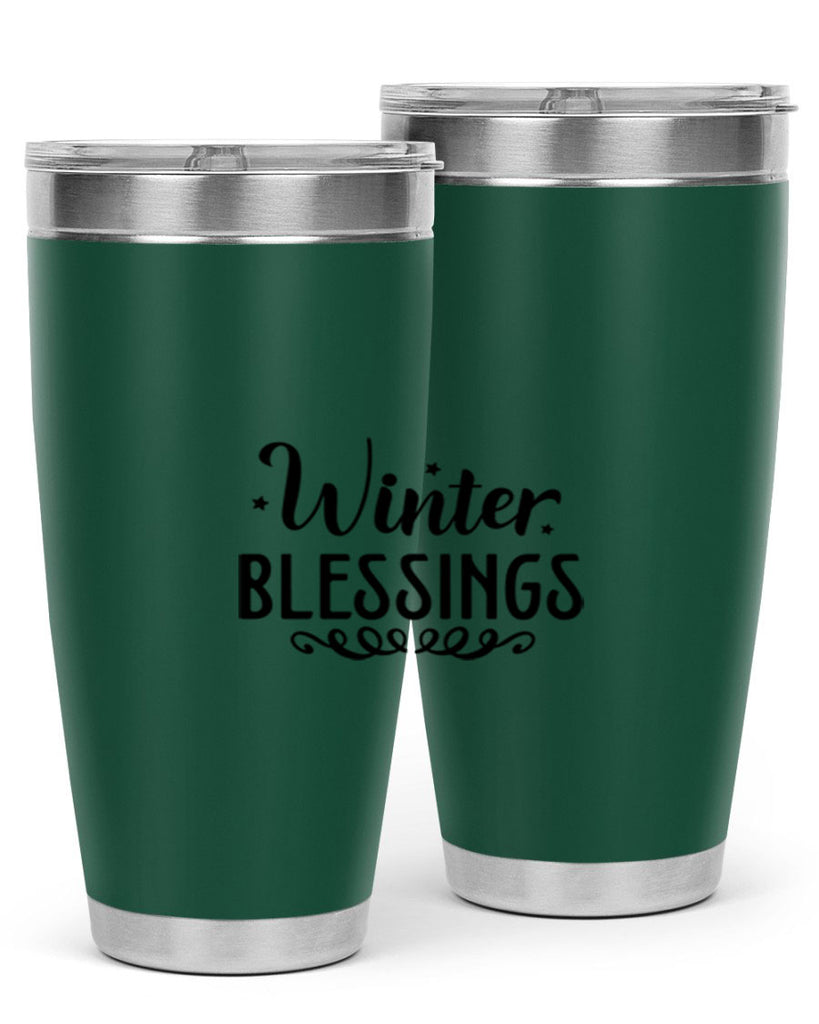 Winter Blessings 490#- winter- Tumbler