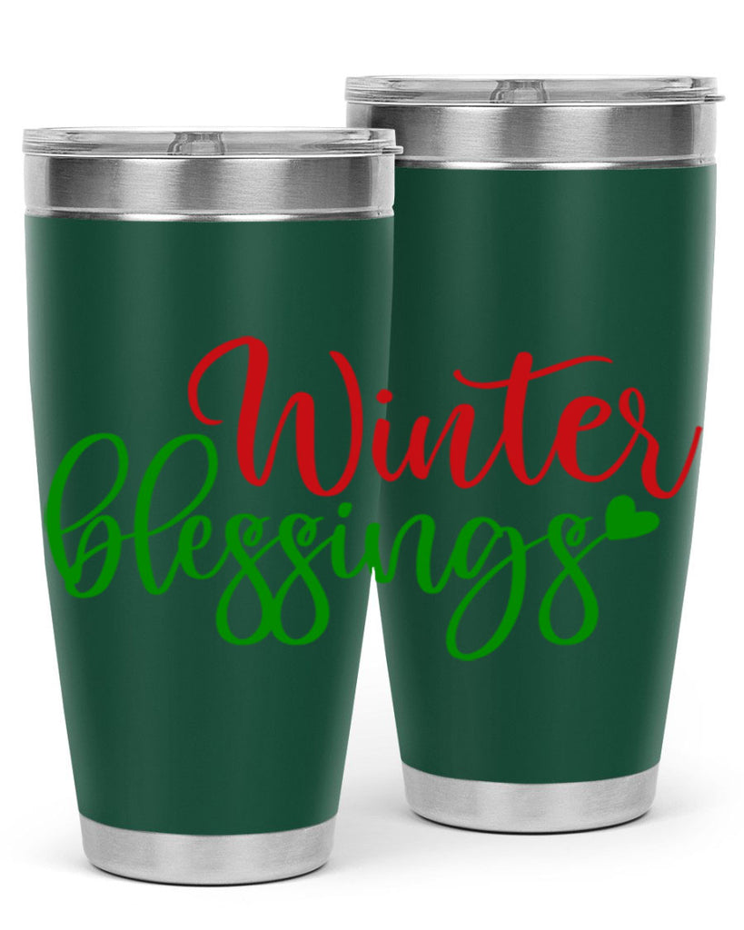 Winter Blessings 492#- winter- Tumbler
