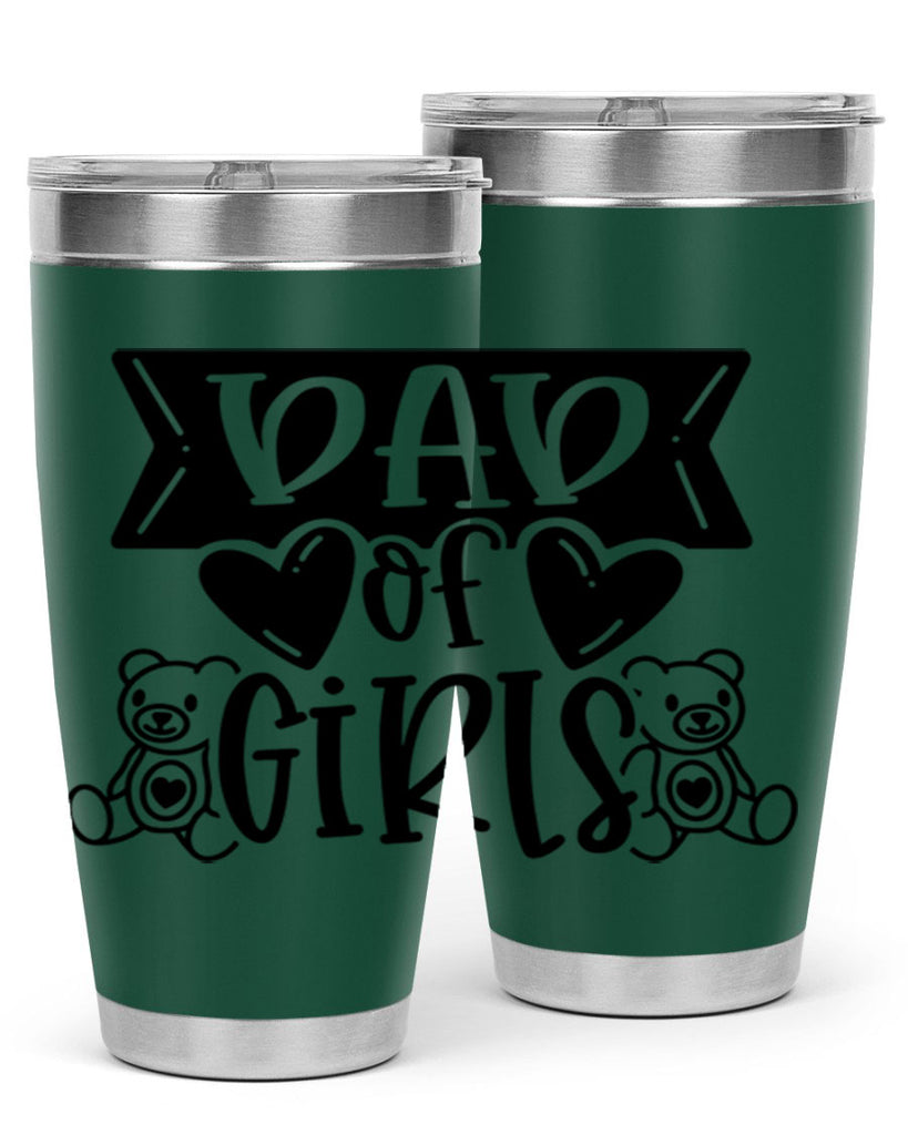 dad of girls 60#- fathers day- Tumbler
