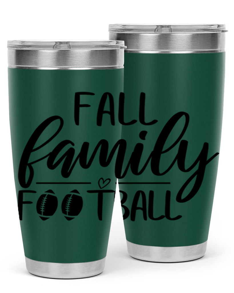 fall family football 100#- fall- Tumbler