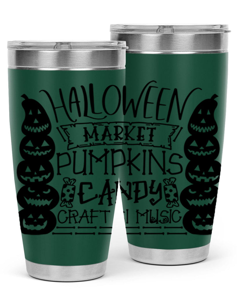 halloween market pumpkins candy 73#- halloween- Tumbler