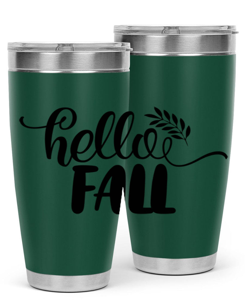 hello fall 54#- thanksgiving- Tumbler