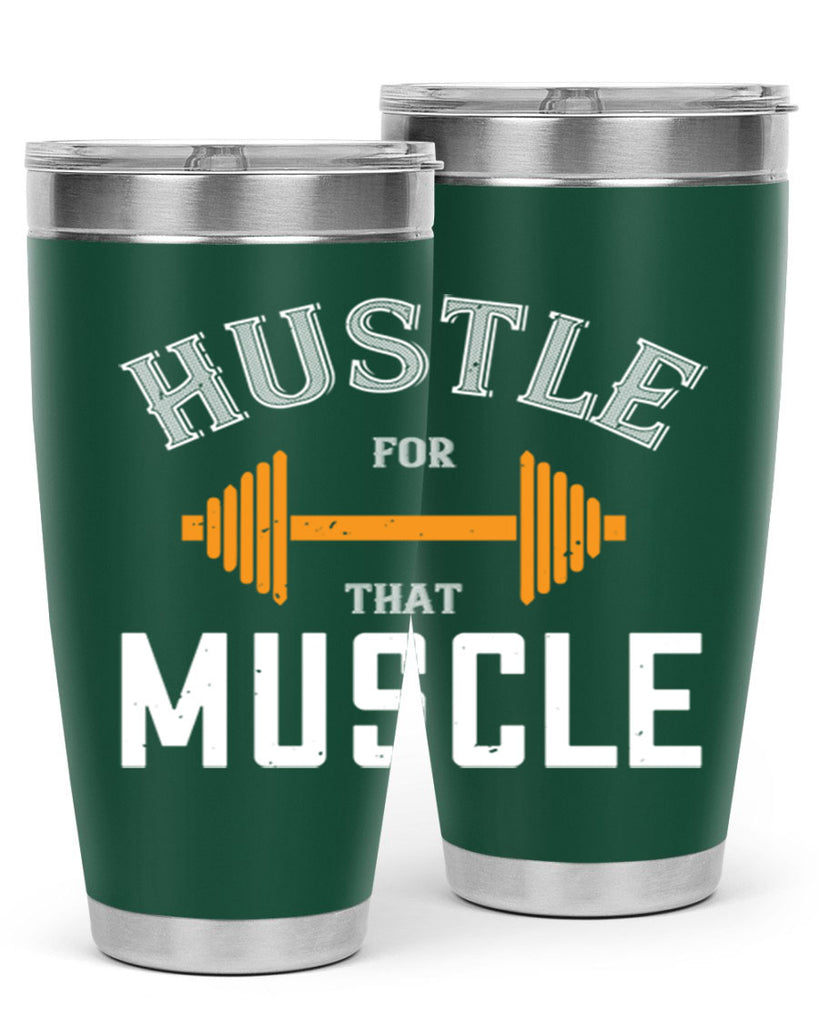 hustel for that muscle 92#- gym- Tumbler