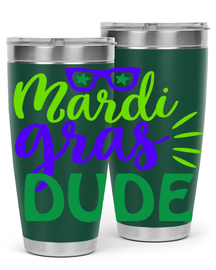 mardi gras dude 10#- mardi gras- Tumbler