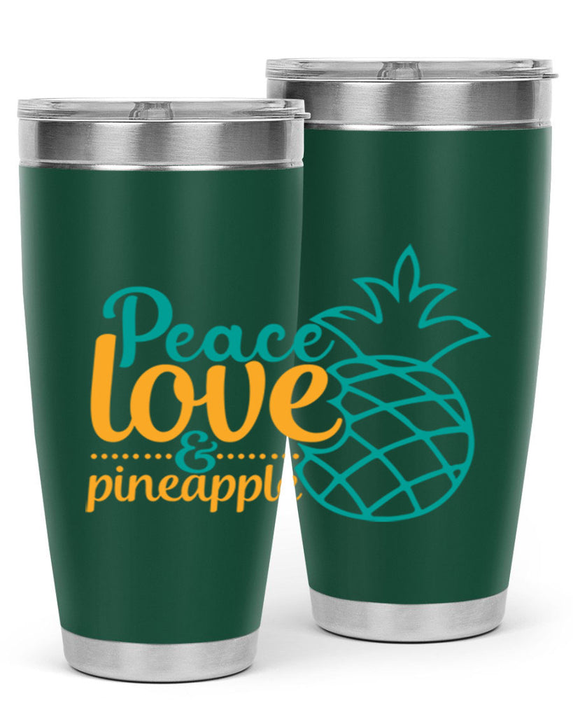 peace love pineapple Style 82#- summer- Tumbler