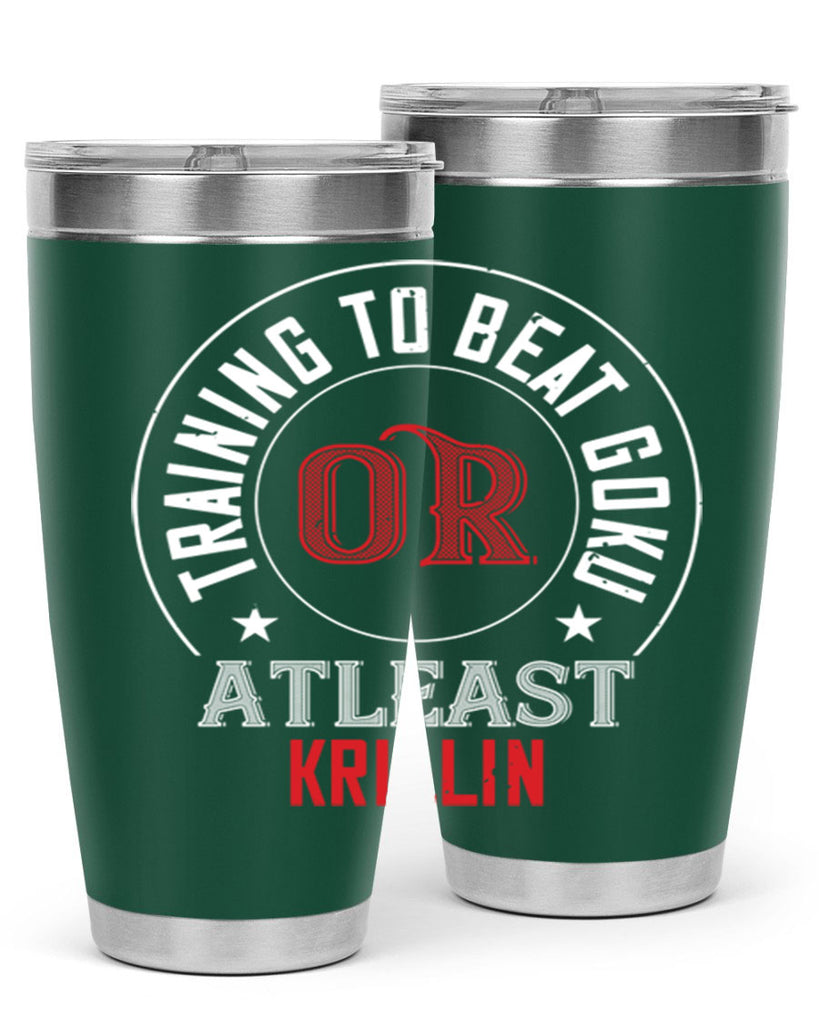 training to beat goku or atleast krillin 60#- gym- Tumbler