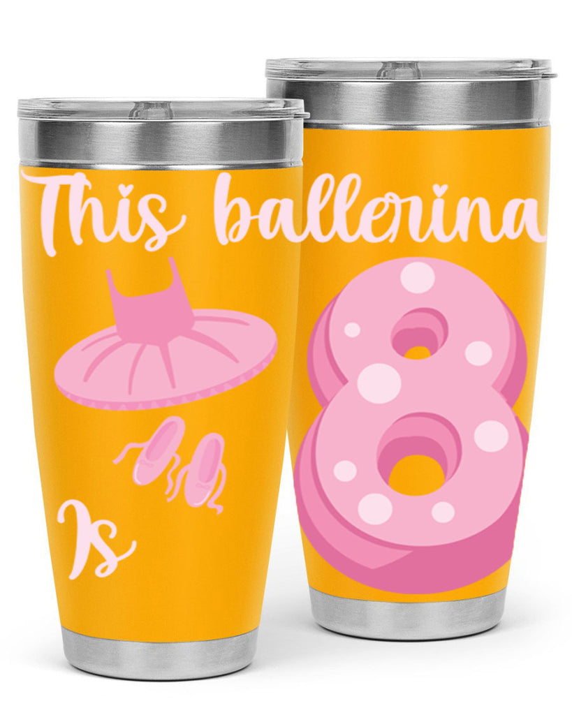 8th Birthday Ballet Dancer Ballerina 2#- ballet- Tumbler