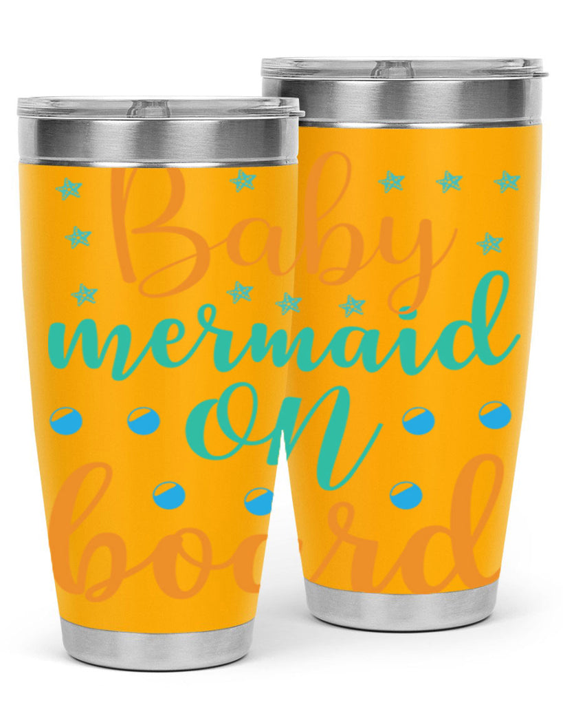 Baby Mermaid on Board 40#- mermaid- Tumbler