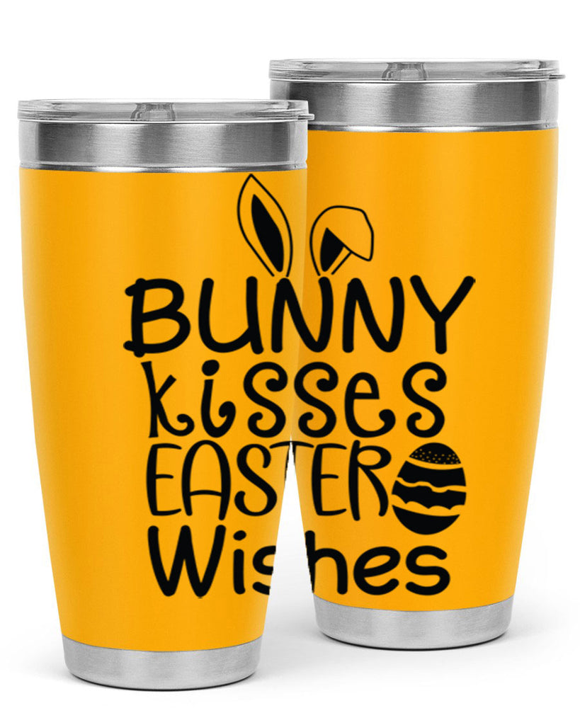 Bunny kisses easter wishes  94#- spring- Tumbler