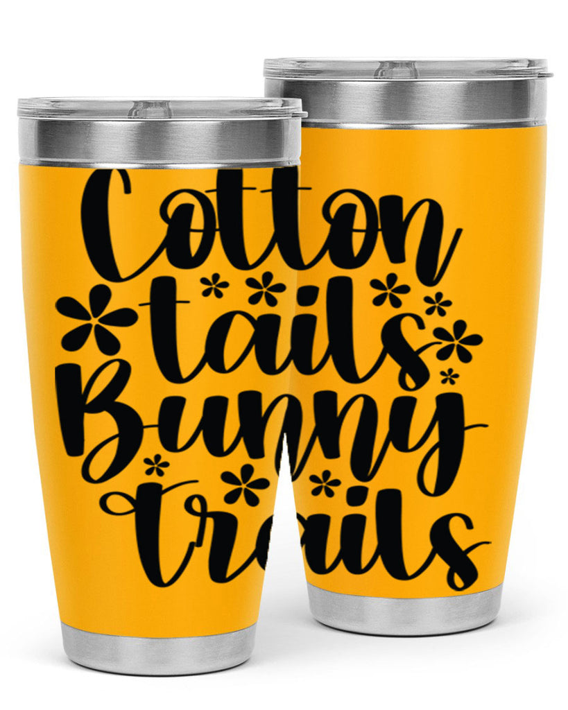 Cotton tails bunny trails  113#- spring- Tumbler
