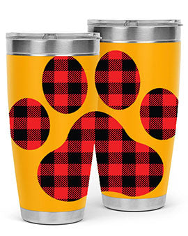 Dog Paw Style 94#- dog- Tumbler