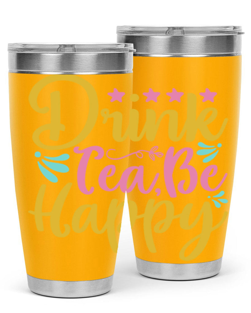 Drink tea be happy Style 67#- summer- Tumbler