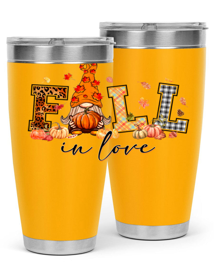 FALLinloveFallGnome 151#- fall- Tumbler