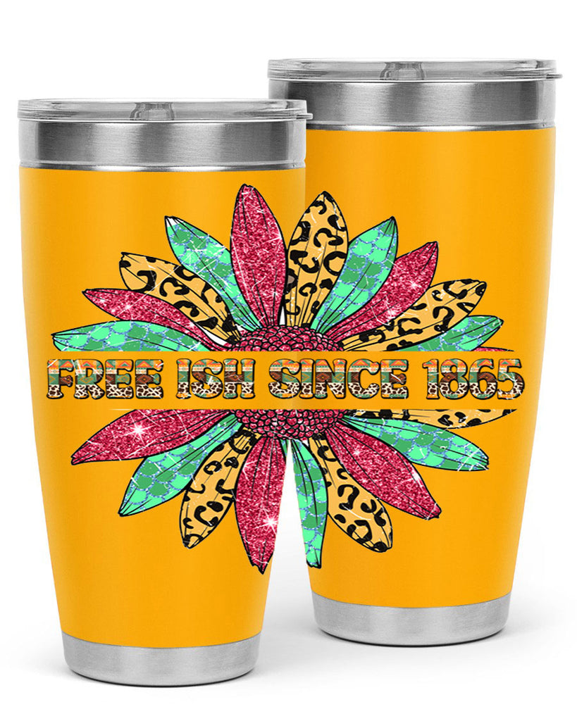 Freeish Since 1865 Sunflower Juneteenth 15#- Juneteenth- tumbler
