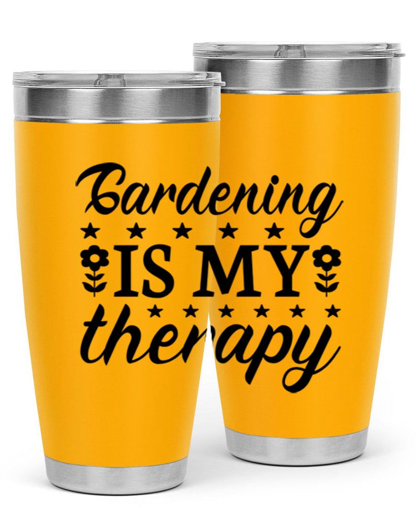 Gardening is my therapy  146#- spring- Tumbler