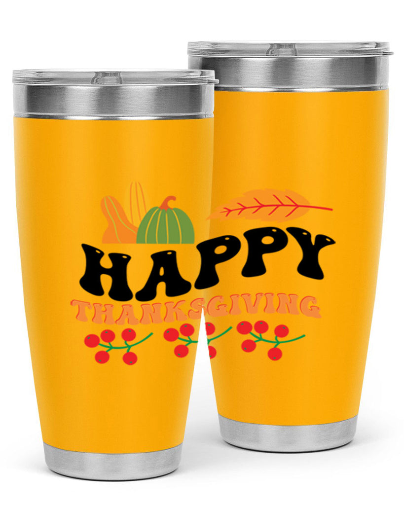 Happy Thanksgiving 251#- fall- Tumbler