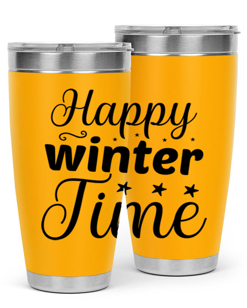 Happy Winter Time 133#- winter- Tumbler