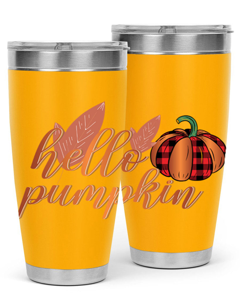 Hello Pumpkin 294#- fall- Tumbler