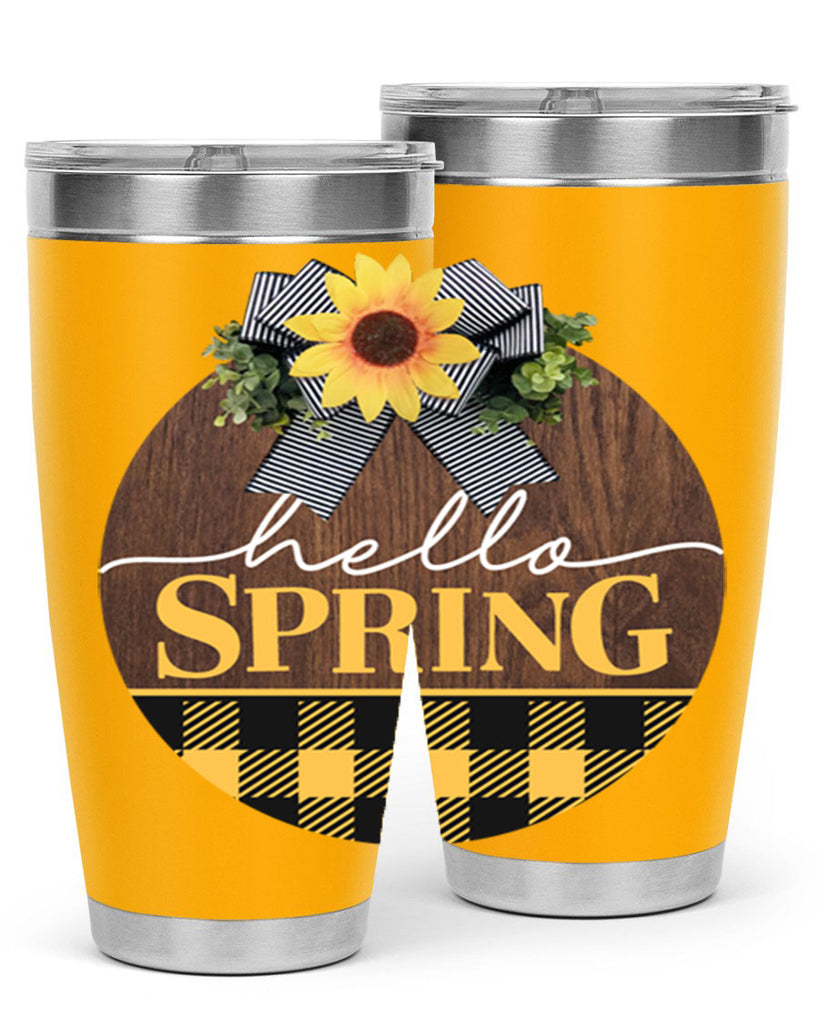 Hello Spring plaid Mockup 204#- spring- Tumbler