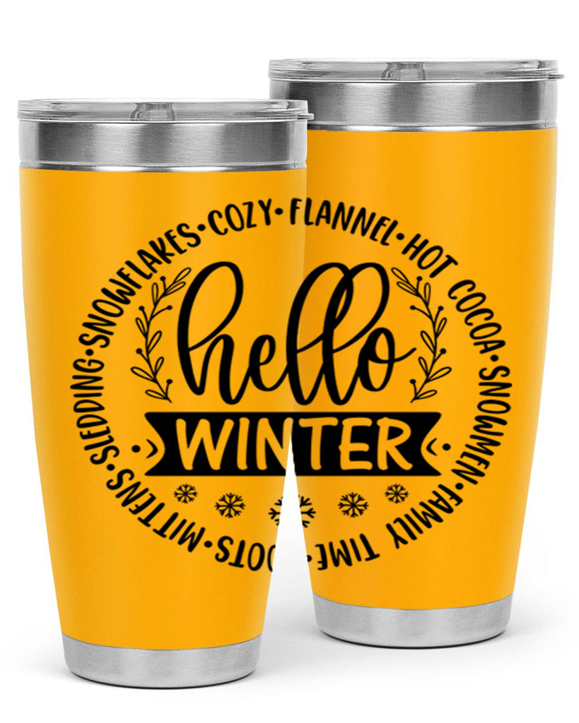 Hello Winter 163#- winter- Tumbler