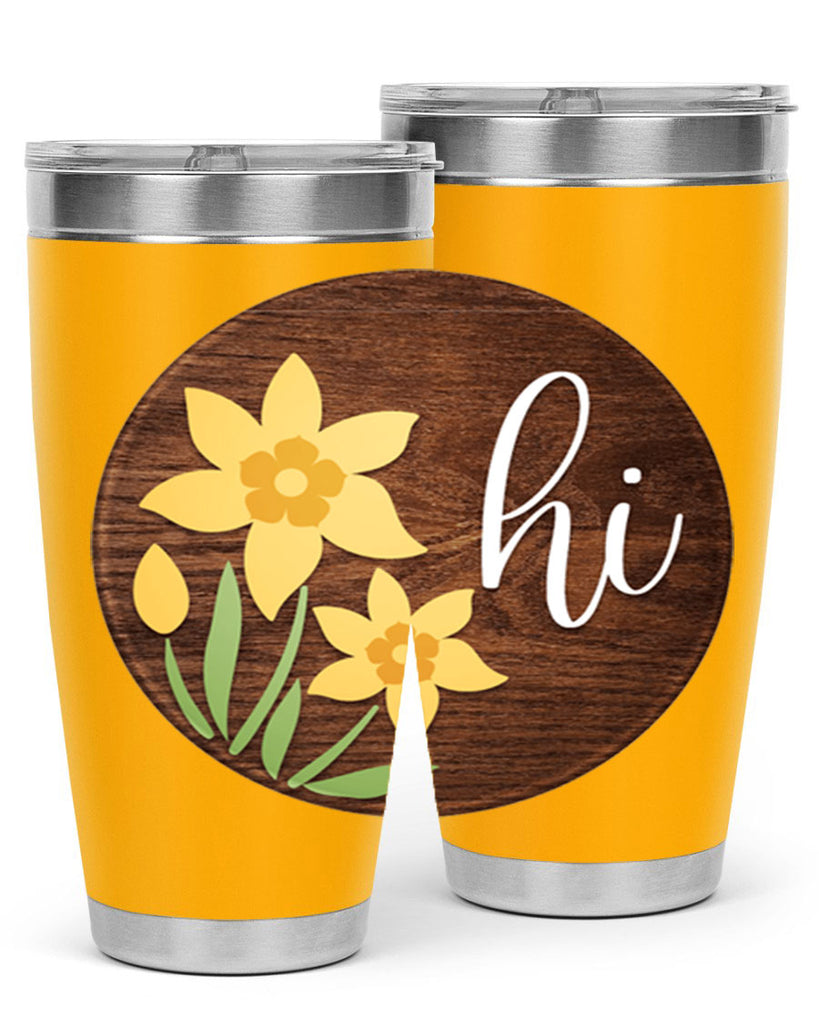 Hi daffodil flower Mockup235#- spring- Tumbler