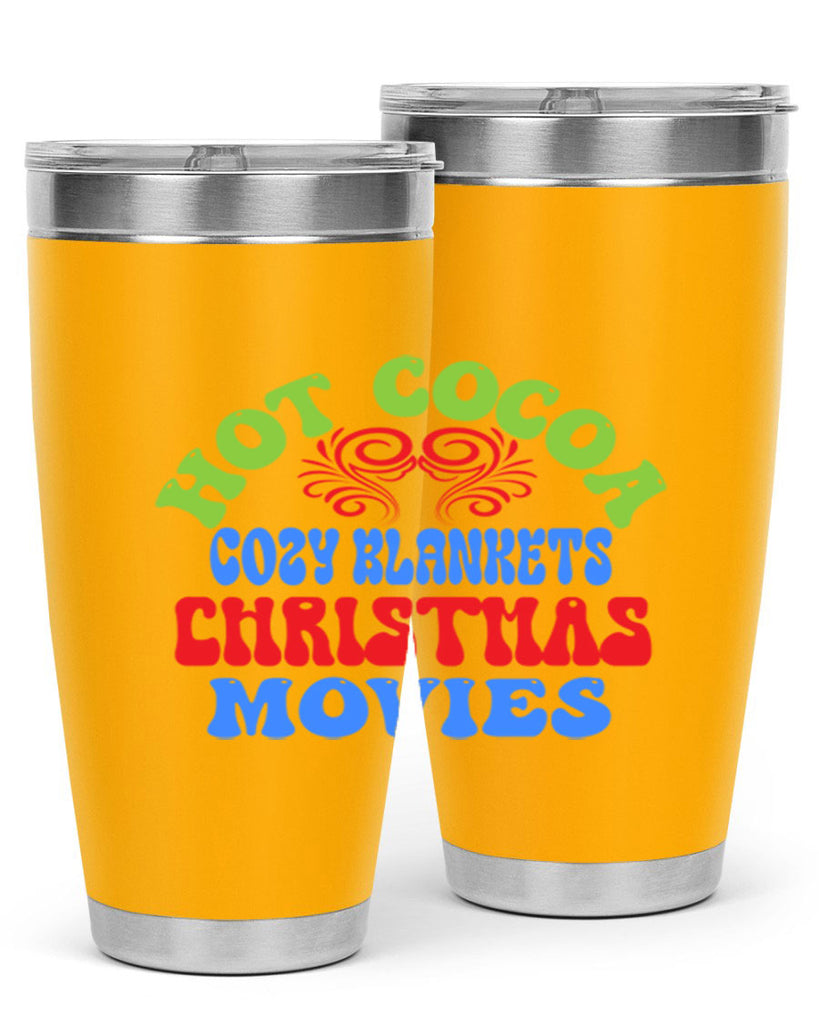 Hot cocoa cozy blankets christmas movies 210#- winter- Tumbler