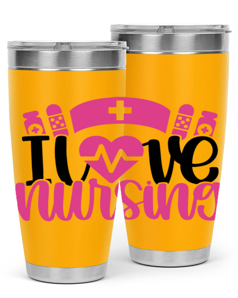 I Love Nursing Style Style 171#- nurse- tumbler