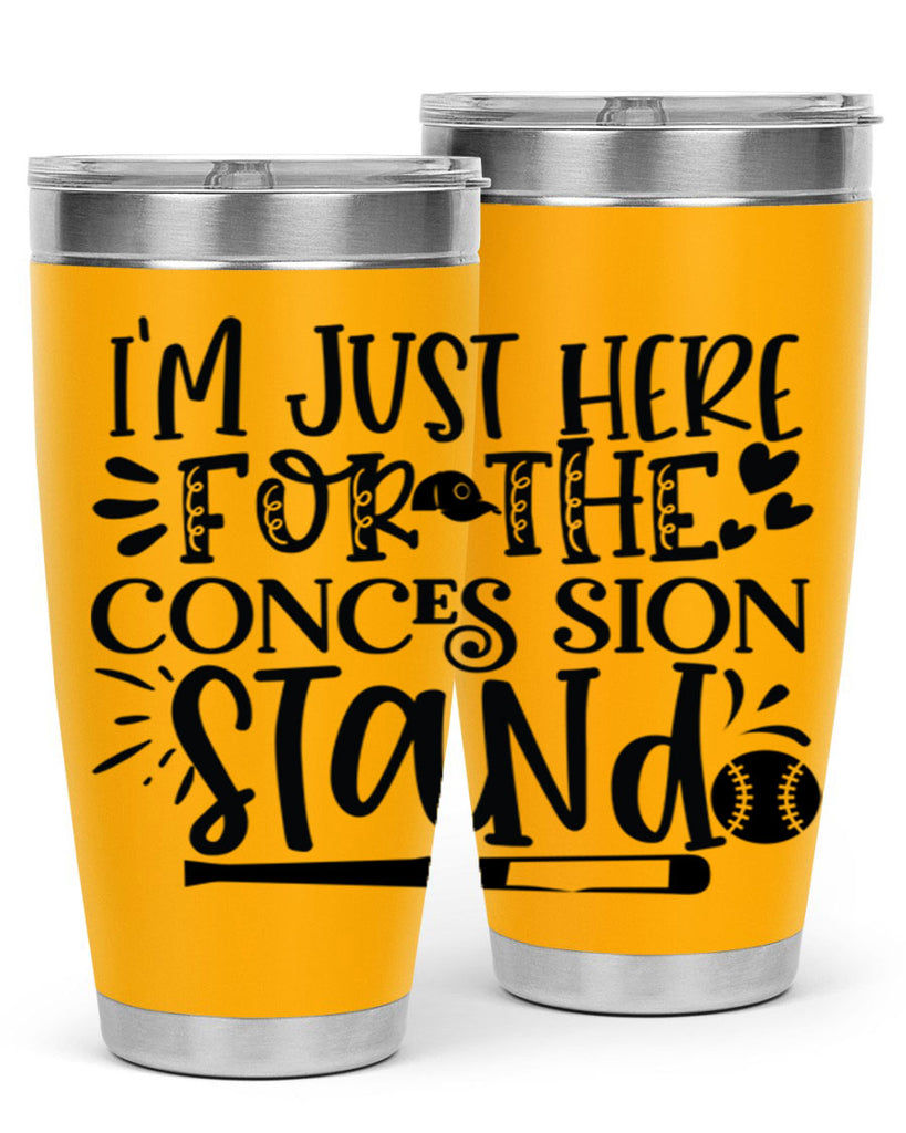 Im Just Here For the Conces sion stand 2072#- baseball- Tumbler