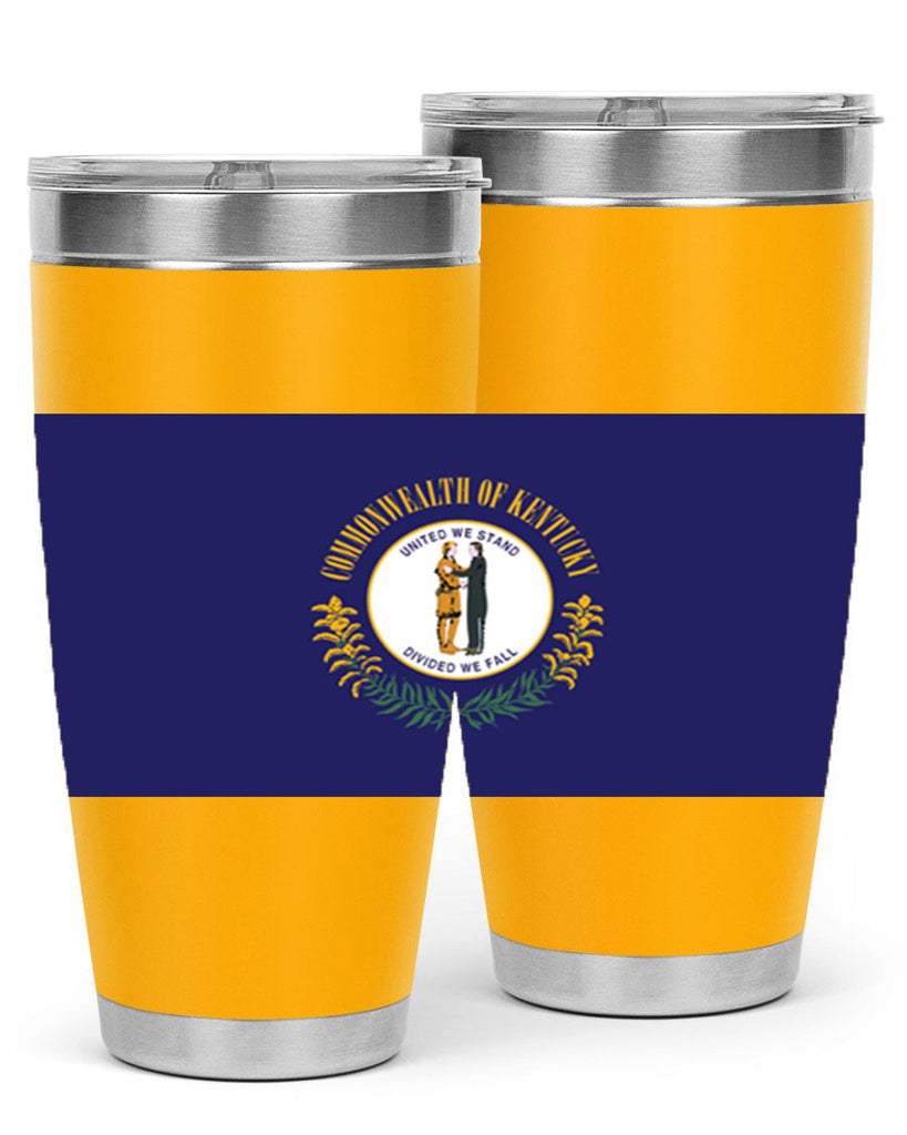 Kentucky 35#- Us Flags- Tumbler