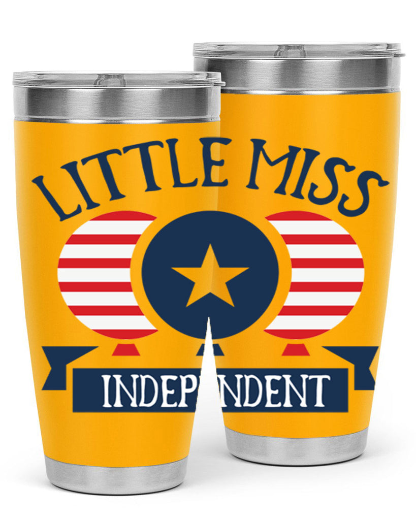 Little miss independent Style 80#- Fourt Of July- Tumbler