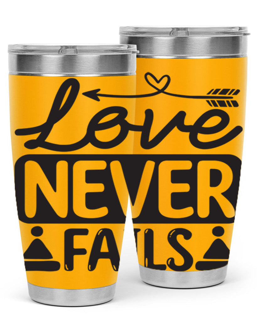 Love never fails 317#- winter- Tumbler