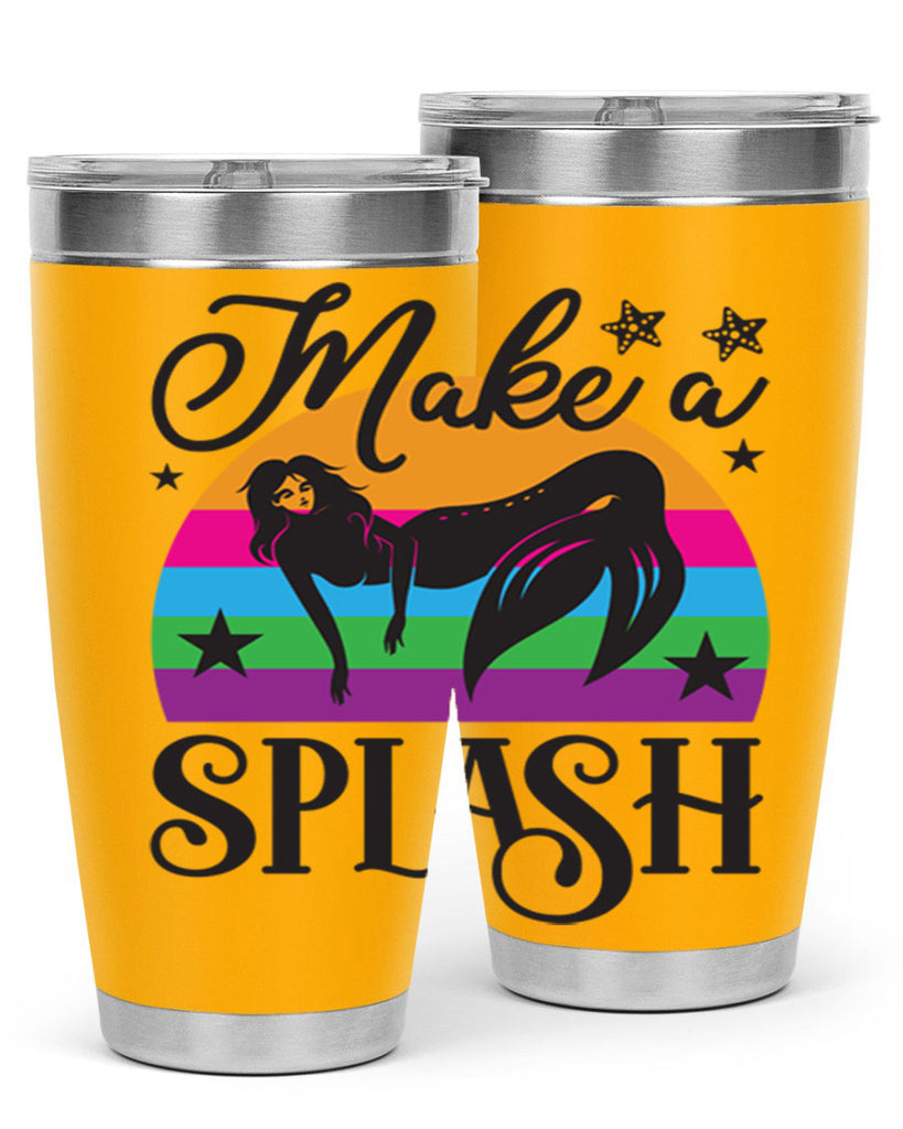 Make a splash 313#- mermaid- Tumbler