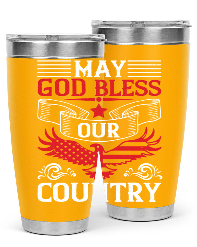 May God bless our country Style 133#- Fourt Of July- Tumbler