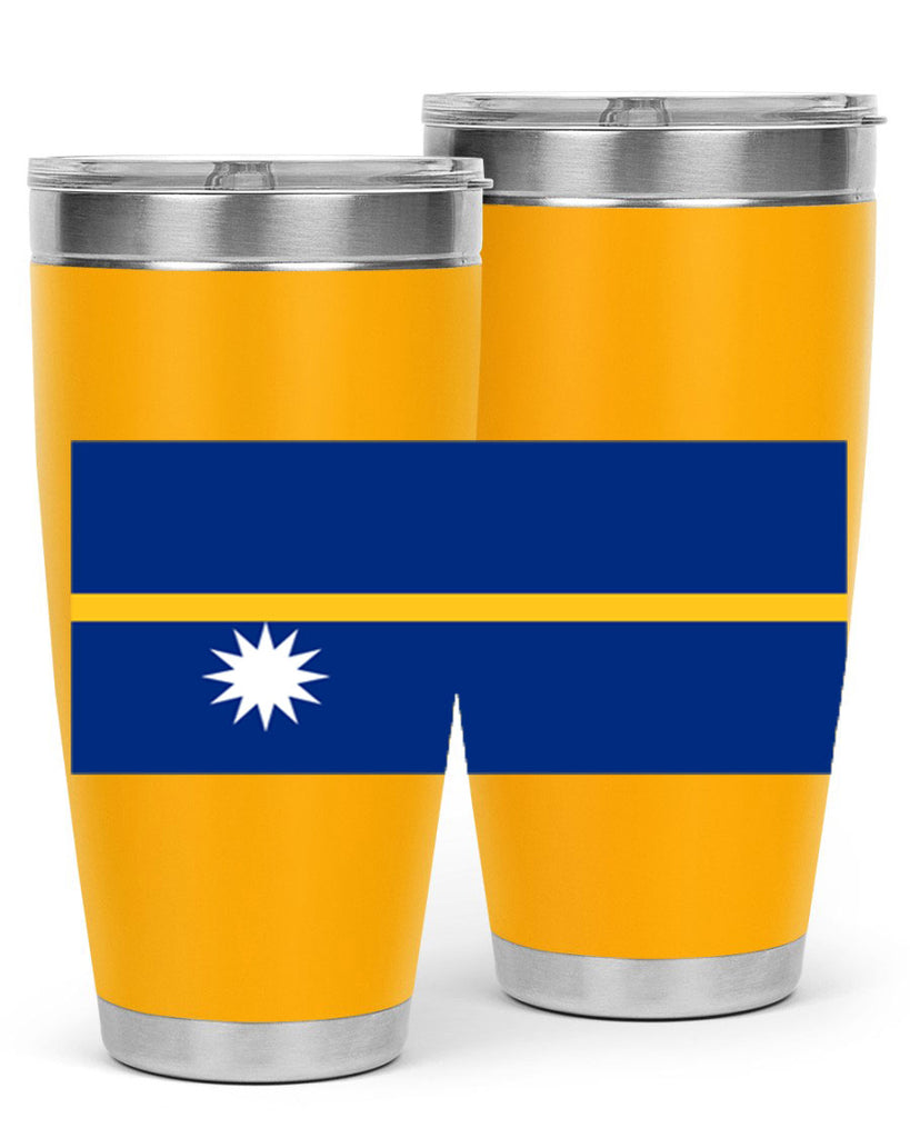 Nauru 77#- world flags- Tumbler