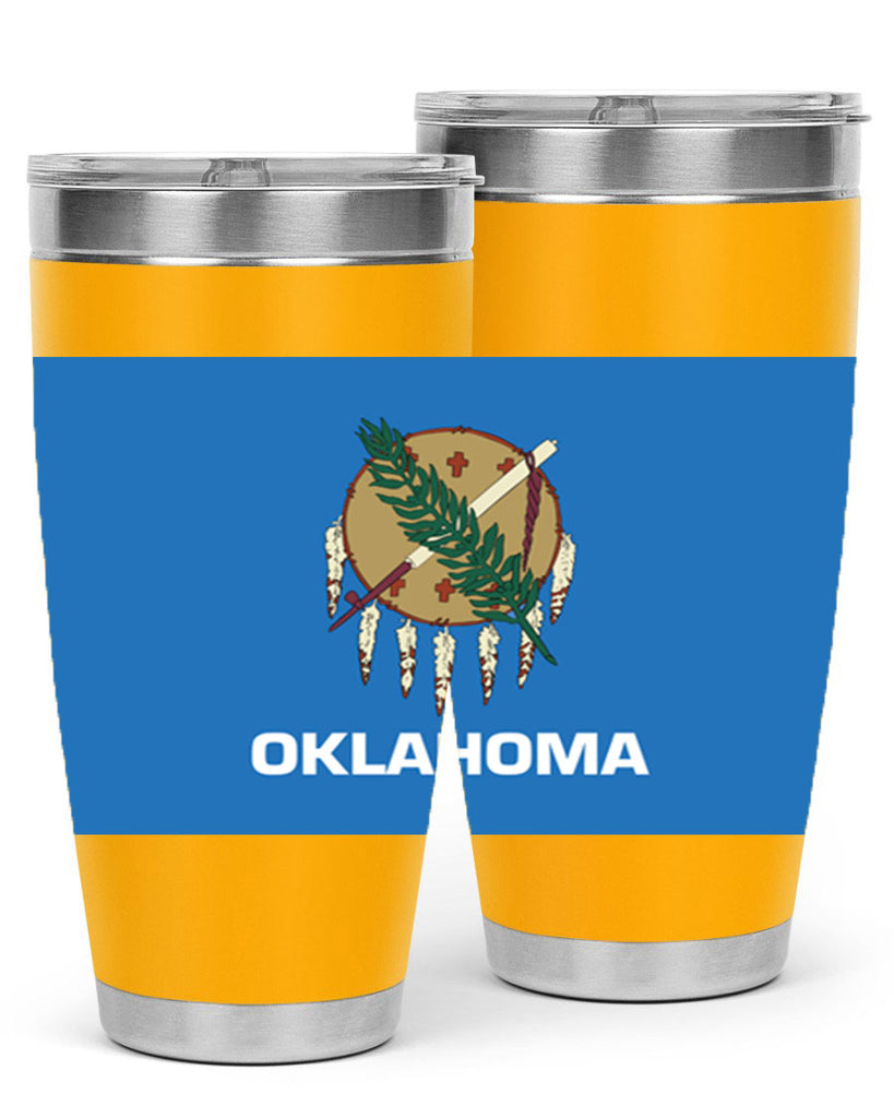 Oklahoma 16#- Us Flags- Tumbler