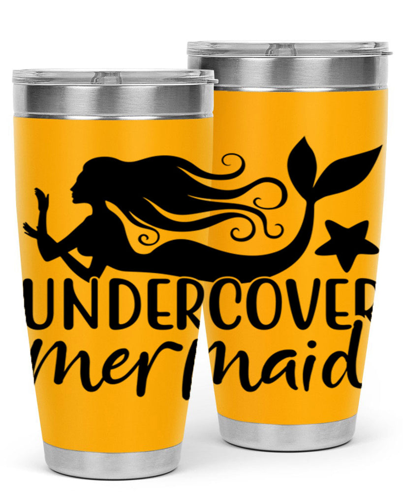 Undercover mermaid 657#- mermaid- Tumbler