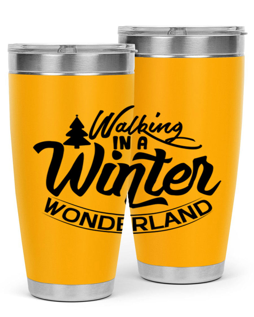 Walking In A Winter Wonderland 435#- winter- Tumbler