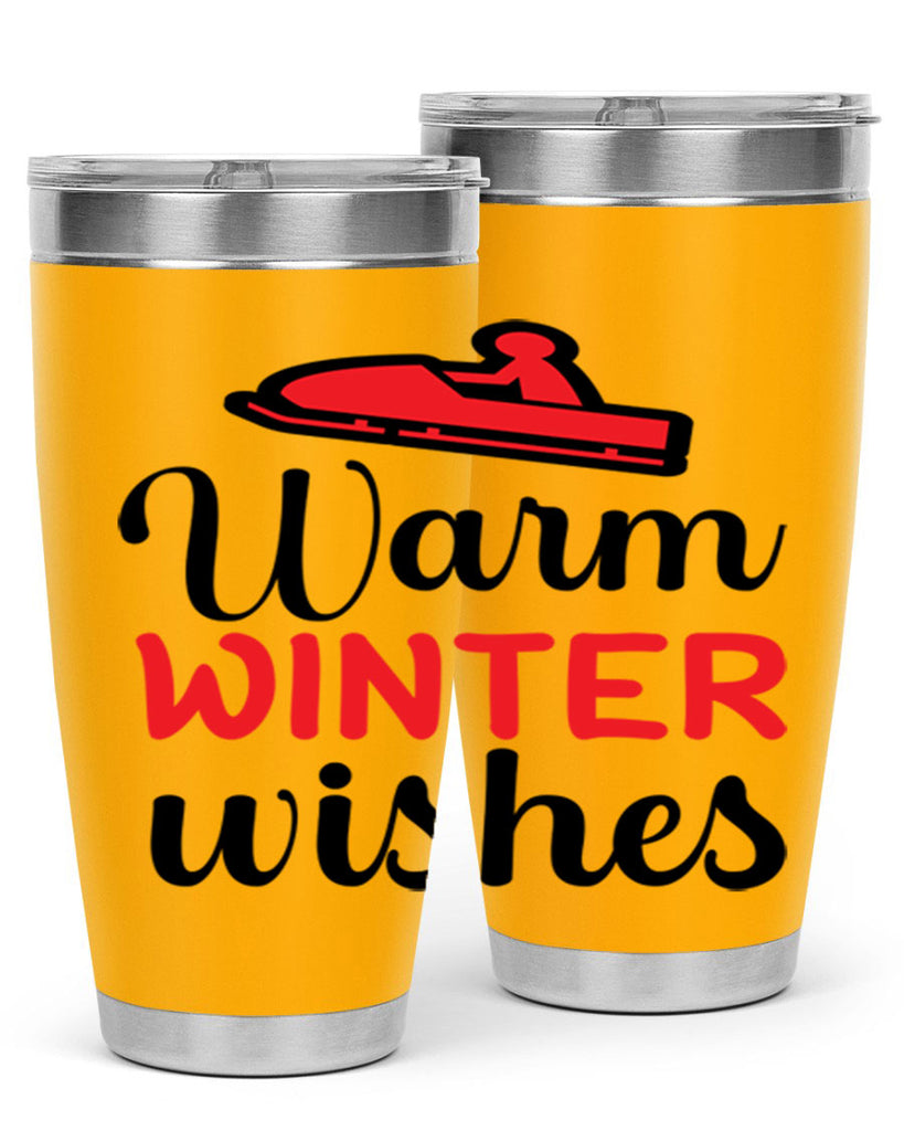 Warm winter wishes 452#- winter- Tumbler