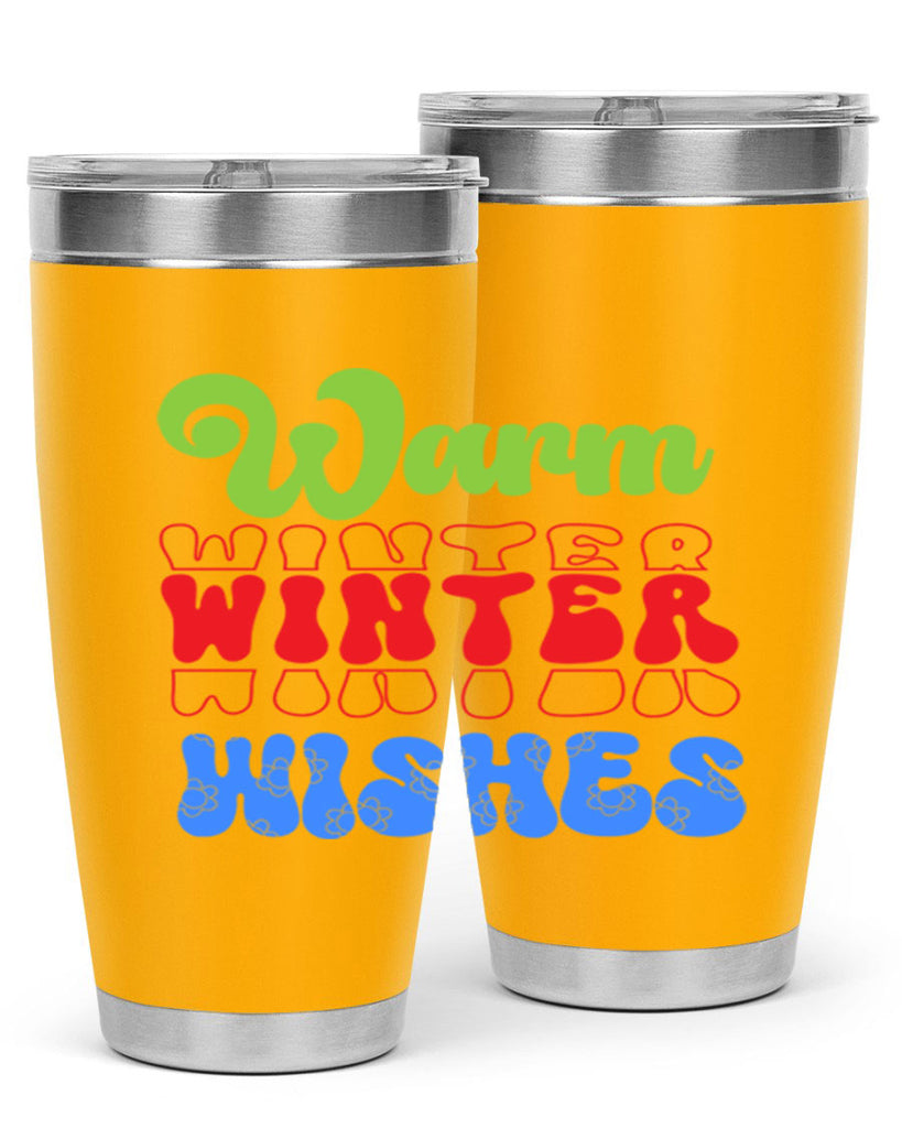 Warm winter wishes 458#- winter- Tumbler