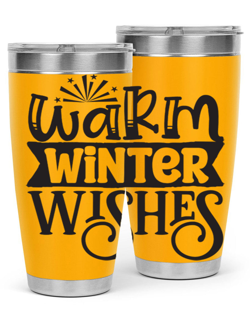 Warm winter wishes 462#- winter- Tumbler