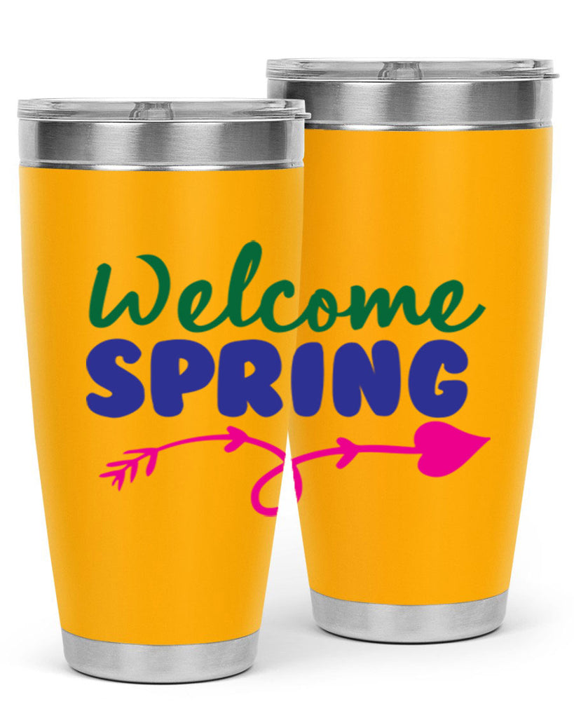 Welcome Spring 581#- spring- Tumbler