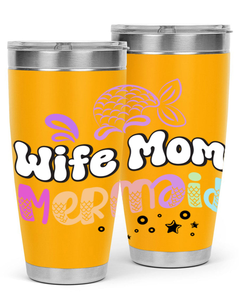 Wife Mom Mermaid 676#- mermaid- Tumbler