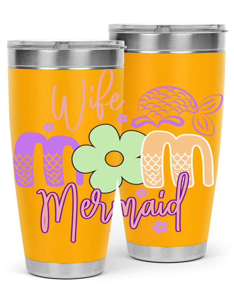 Wife Mom Mermaid 677#- mermaid- Tumbler