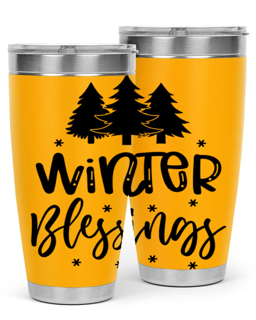 Winter Blessings 489#- winter- Tumbler