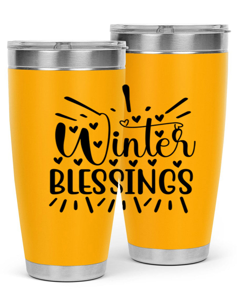 Winter Blessings 491#- winter- Tumbler