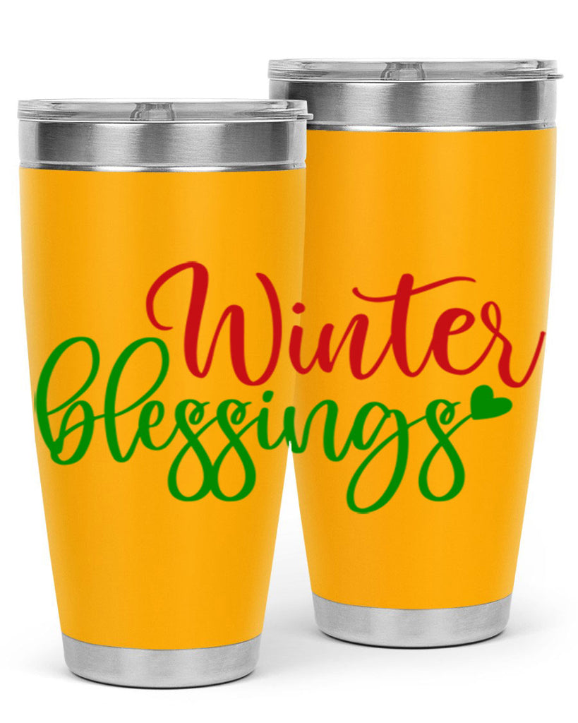 Winter Blessings 492#- winter- Tumbler