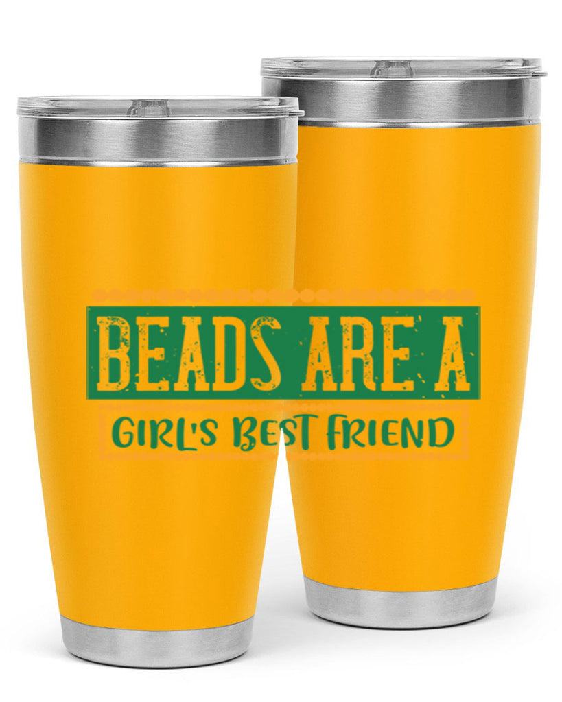 beads are a girls best friend 29#- mardi gras- Tumbler
