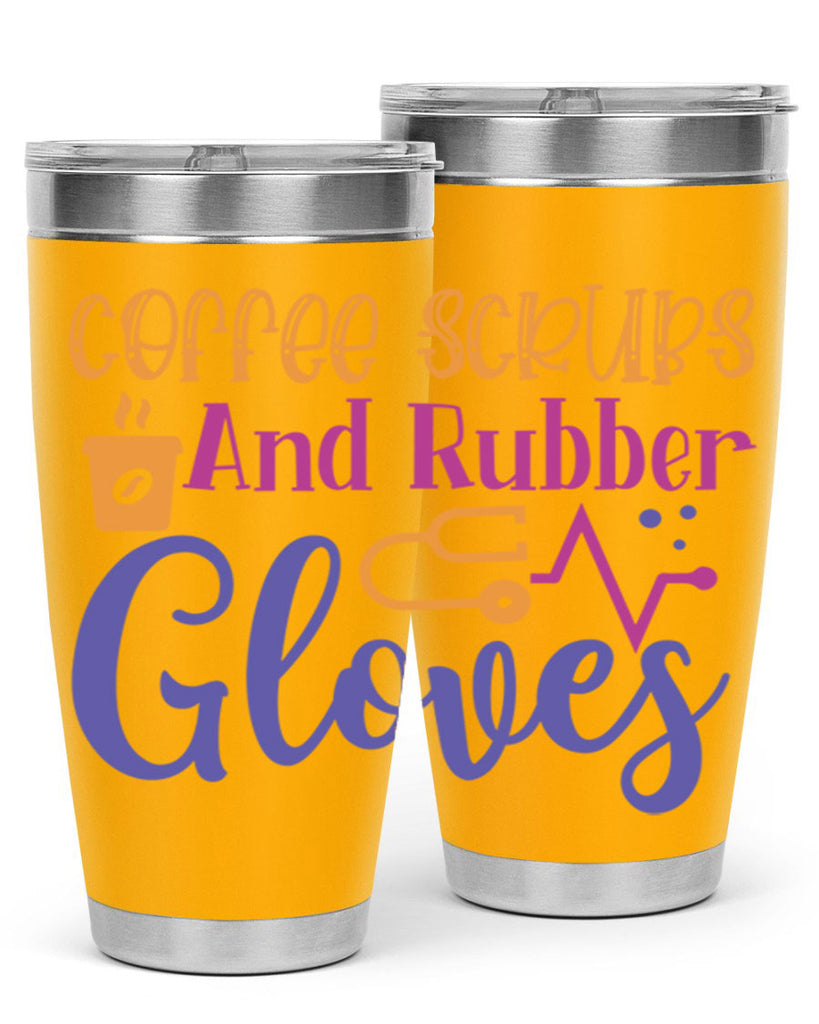 coffee scrubs and rubber gloves Style 392#- nurse- tumbler
