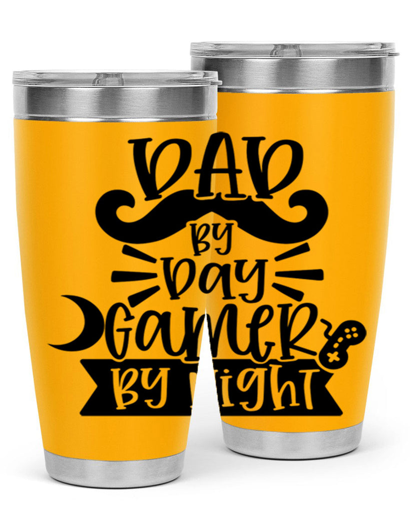 dad by day gamer 67#- fathers day- Tumbler